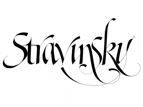 Logotipo para srie de CDs com msicas do compositor Igor Stravinsky